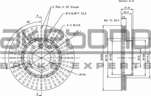 Akebono BN-0047 - Kočioni disk www.molydon.hr