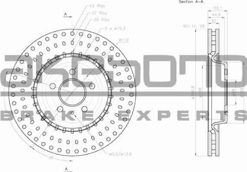 Akebono BN-0054 - Kočioni disk www.molydon.hr