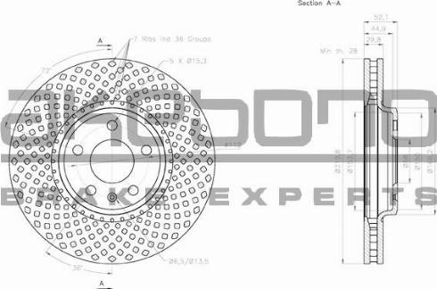 Akebono BN-0076 - Kočioni disk www.molydon.hr