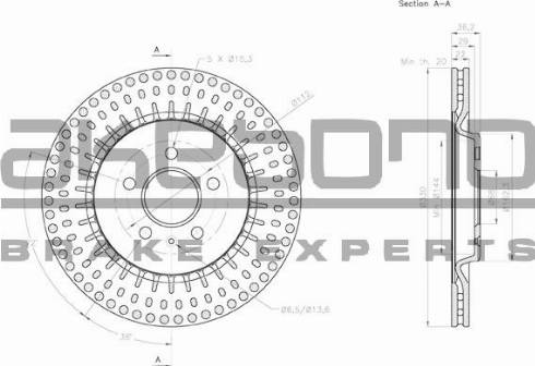 Akebono BN-0073E - Kočioni disk www.molydon.hr