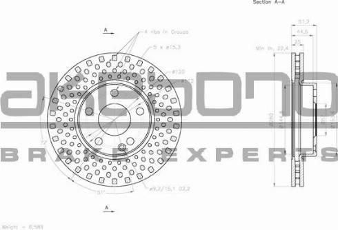 Akebono BN-0198 - Kočioni disk www.molydon.hr