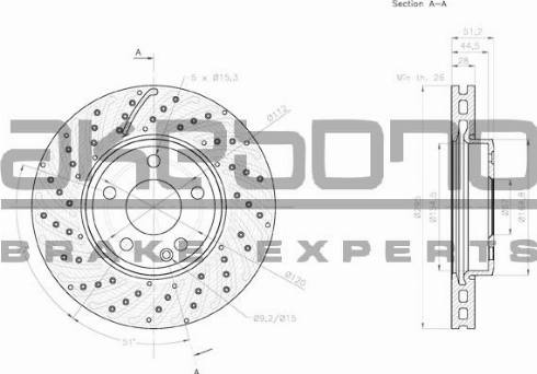 Akebono BN-0139E - Kočioni disk www.molydon.hr