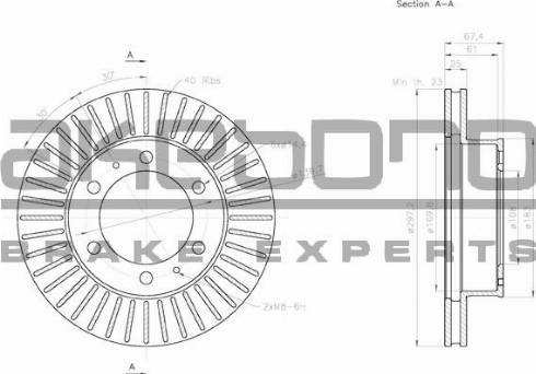 Akebono BN-0859 - Kočioni disk www.molydon.hr