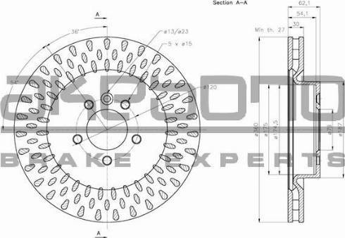 Akebono BN-0839 - Kočioni disk www.molydon.hr