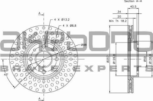 Akebono BN-0359 - Kočioni disk www.molydon.hr