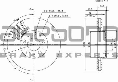 Akebono BN-0326 - Kočioni disk www.molydon.hr