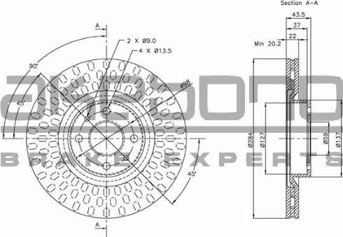 Akebono BN-0296 - Kočioni disk www.molydon.hr