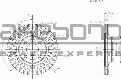 Akebono BN-0259 - Kočioni disk www.molydon.hr