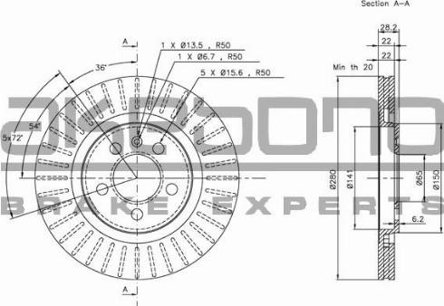 Akebono BN-0255E - Kočioni disk www.molydon.hr