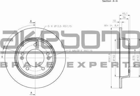 Akebono BN-0257 - Kočioni disk www.molydon.hr