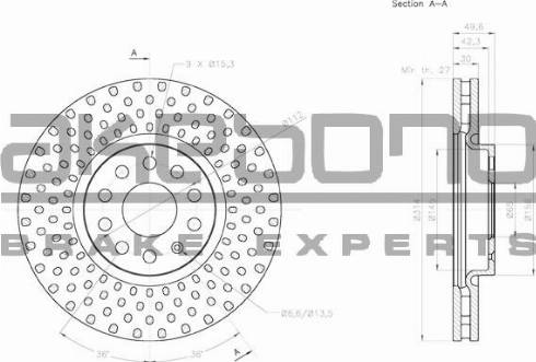 Akebono BN-0268 - Kočioni disk www.molydon.hr