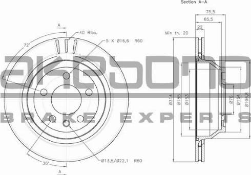 Akebono BN-0211 - Kočioni disk www.molydon.hr