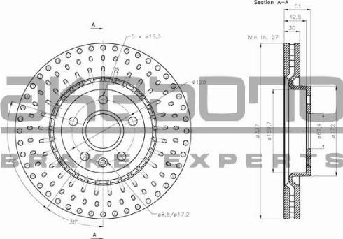 Akebono BN-0238 - Kočioni disk www.molydon.hr