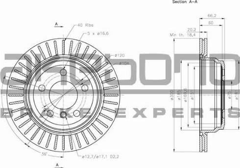 Akebono BN-0274 - Kočioni disk www.molydon.hr