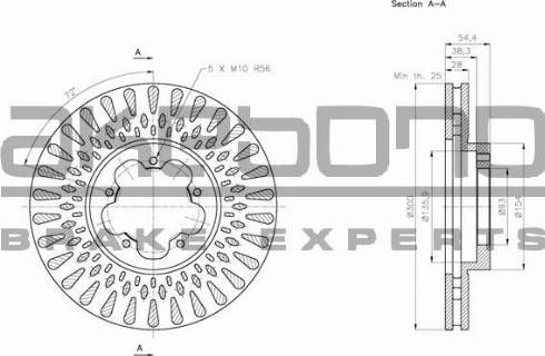 Akebono BN-0270 - Kočioni disk www.molydon.hr