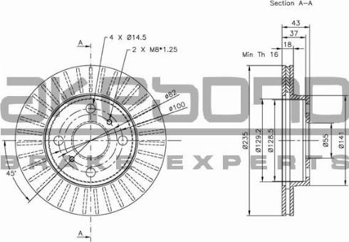 Akebono BN-0277 - Kočioni disk www.molydon.hr