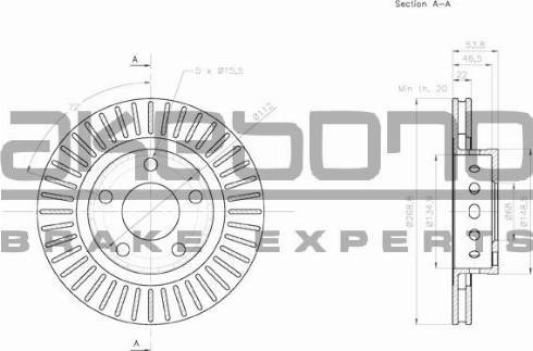 Akebono BN-0707 - Kočioni disk www.molydon.hr