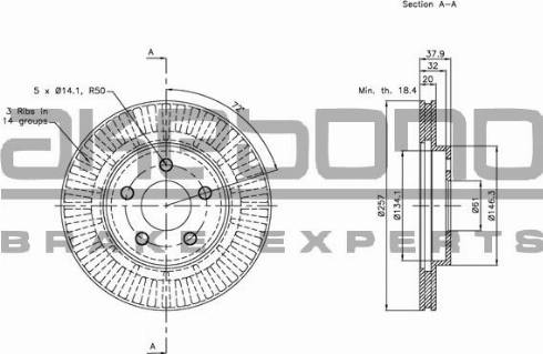 Akebono BN-1094 - Kočioni disk www.molydon.hr