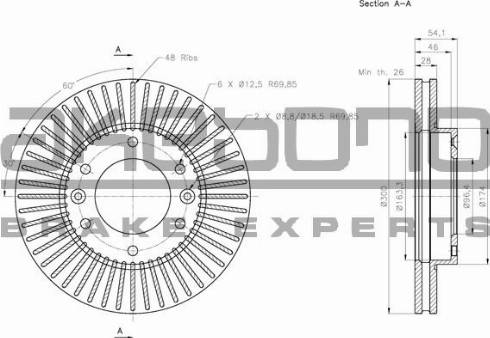 Akebono BN-1000 - Kočioni disk www.molydon.hr