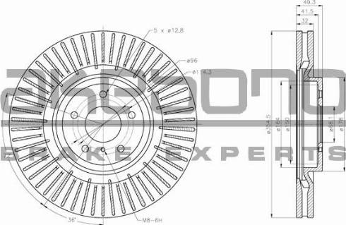 Akebono BN-1021 - Kočioni disk www.molydon.hr