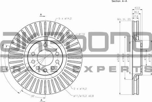 Akebono BN-1078E - Kočioni disk www.molydon.hr