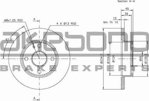 Akebono BN-1146E - Kočioni disk www.molydon.hr