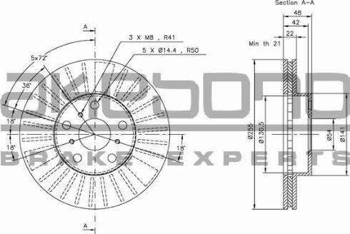 Akebono BN-1161E - Kočioni disk www.molydon.hr