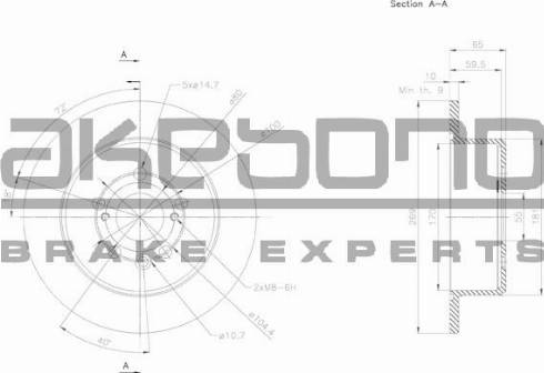 Akebono BN-1183E - Kočioni disk www.molydon.hr