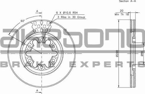 Akebono BN-1351E - Kočioni disk www.molydon.hr