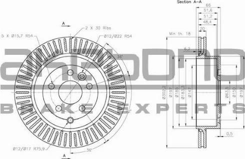 Akebono BN-1314 - Kočioni disk www.molydon.hr