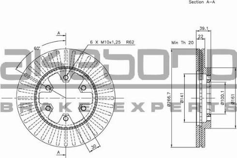 Akebono BN-1202E - Kočioni disk www.molydon.hr