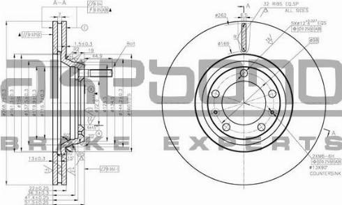 Akebono BN-1281 - Kočioni disk www.molydon.hr