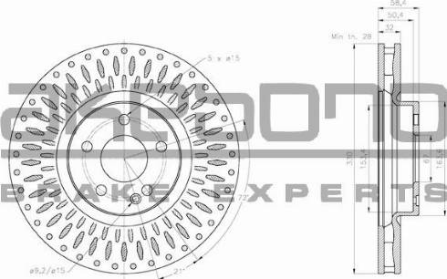 Akebono BN-1279 - Kočioni disk www.molydon.hr