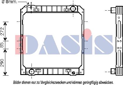 AKS Dasis 400550N - Hladnjak, hladjenje motora www.molydon.hr