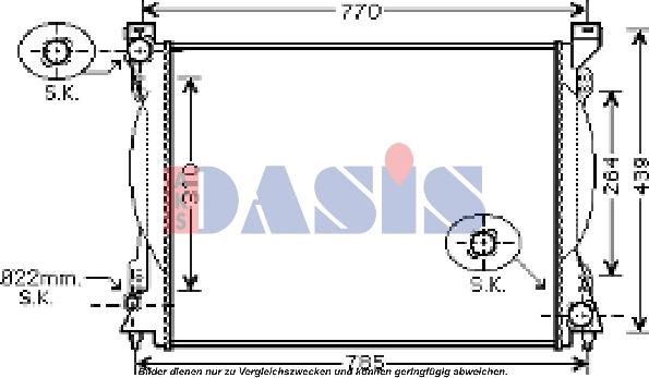 AKS Dasis 480046N - Hladnjak, hladjenje motora www.molydon.hr