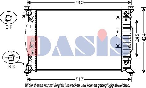 AKS Dasis 480067N - Hladnjak, hladjenje motora www.molydon.hr