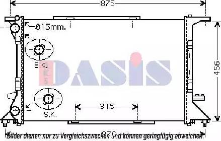 AKS Dasis 480073N - Hladnjak, hladjenje motora www.molydon.hr