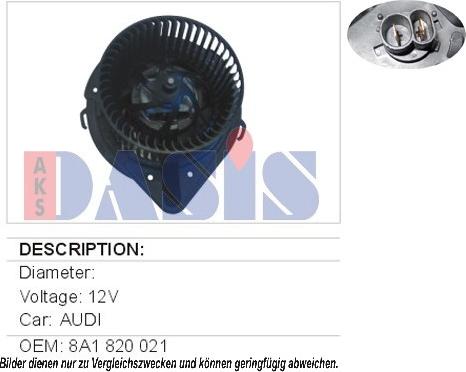 AKS Dasis 488070N - Ventilator kabine/unutrasnjeg prostora www.molydon.hr