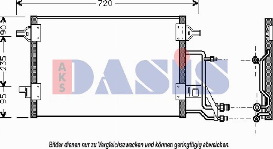 AKS Dasis 482210T - Kondenzator, klima-Uređaj www.molydon.hr