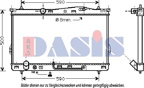 AKS Dasis 560410N - Hladnjak, hladjenje motora www.molydon.hr