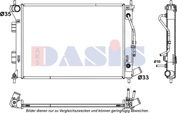 AKS Dasis 560093N - Hladnjak, hladjenje motora www.molydon.hr