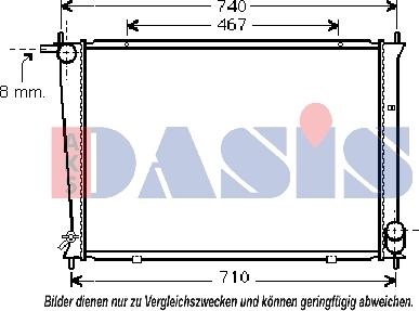 AKS Dasis 560038N - Hladnjak, hladjenje motora www.molydon.hr