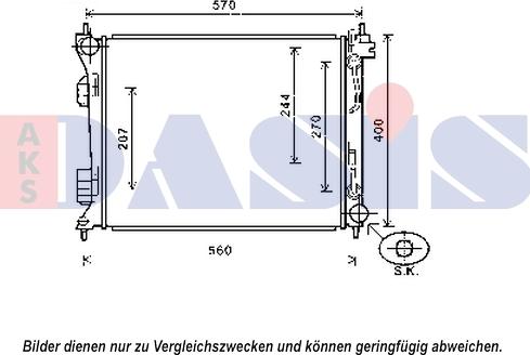 AKS Dasis 560077N - Hladnjak, hladjenje motora www.molydon.hr