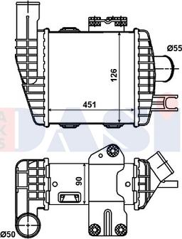 AKS Dasis 567000N - Intercooler, hladnjak www.molydon.hr