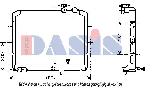 AKS Dasis 510047N - Hladnjak, hladjenje motora www.molydon.hr