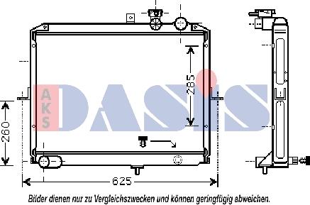 AKS Dasis 510055N - Hladnjak, hladjenje motora www.molydon.hr