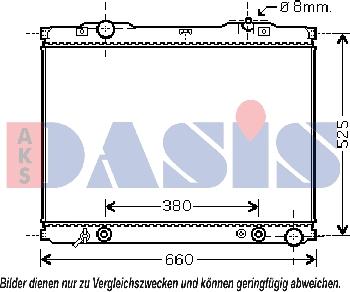 AKS Dasis 510058N - Hladnjak, hladjenje motora www.molydon.hr