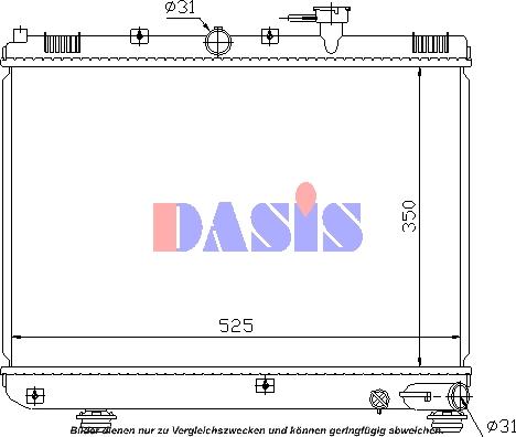 AKS Dasis 510001N - Hladnjak, hladjenje motora www.molydon.hr