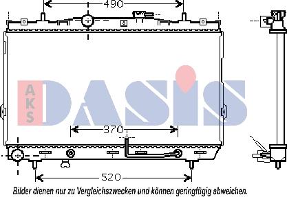 AKS Dasis 510032N - Hladnjak, hladjenje motora www.molydon.hr