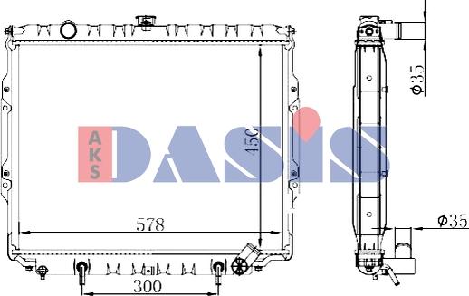 AKS Dasis 510196N - Hladnjak, hladjenje motora www.molydon.hr